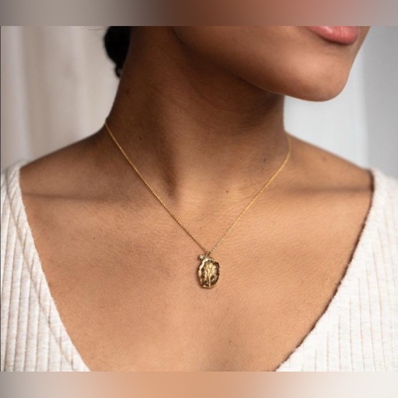 “For you with love” July Birth Flower Pendant Necklace Local Eclectic NWT - Picture 5 of 5